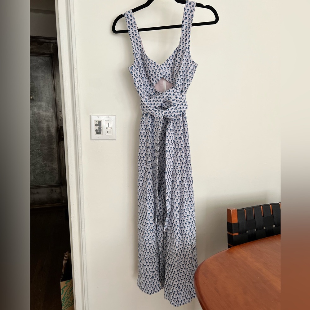 Rebecca Taylor Admiral Ditsy Tulip Floral Cutout Jumpsuit Size Size 2